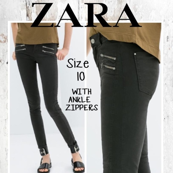 Zara | Jeans | Zara Ankle Zip Jeans 